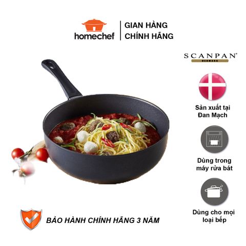 Chảo Chống Dính Scanpan Classic 26cm - An Toàn, Hiện Đại, Dùng Cho Bếp Từ - Bảo Hành 3 Năm, Hàng Chính Hãng