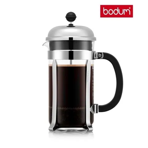 Bình pha cà phê ép kiểu Pháp Bodum Chambord 1928-16, dung tích 1L - Thiết kế thủy tinh cao cấp, chất lượng chính hãng từ Bồ Đào Nha