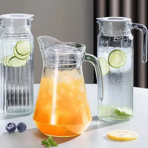 Bình thủy tinh Luminarc Octime 1.1L trong suốt, thiết kế hiện đại, an toàn cho máy rửa bát, hàng chính hãng G2664