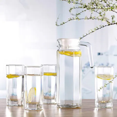 Bình thủy tinh Luminarc Octime 1.1L trong suốt, thiết kế hiện đại, an toàn cho máy rửa bát, hàng chính hãng G2664