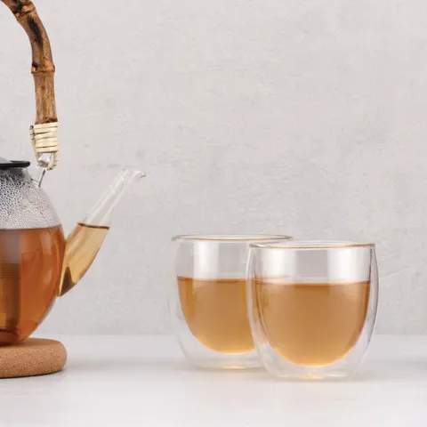 Bộ 2 Cốc Thủy Tinh Giữ Nhiệt 2 Lớp Bodum Pavina 4558-10 - Dung Tích 250ml, Chất Liệu Borosilicate, Thiết Kế Hiện Đại