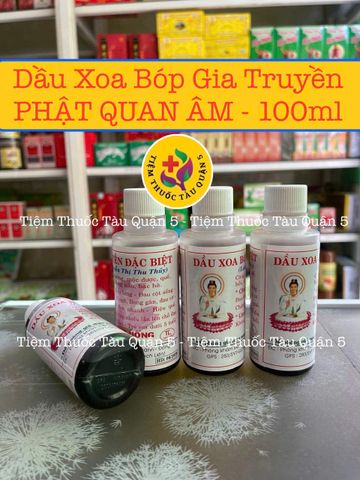 Dầu Xoa Bóp Xương Khớp Phật Quan Âm - Giảm Đau Khớp, Đau Lưng, Thể Dục Ngoài Trời - Chai 120ml Hỗ Trợ Xương Khớp
