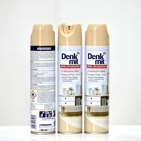 [Hàng Đức] Xịt Dung dịch làm sạch nội thất đồ gỗ Denkmit  - dạng chai xịt vô cùng tiện dụng chai 400ml