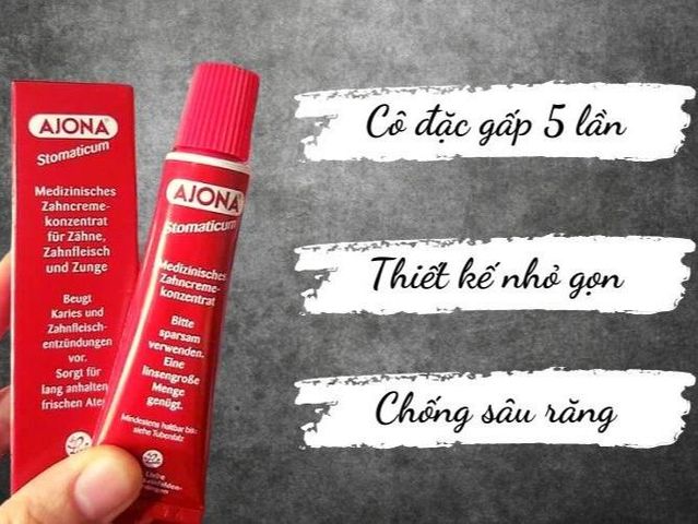Kem Đánh Răng Ajona Cô Đặc – Hiệu Quả Làm Sạch Gấp 5 Lần, Ngăn Ngừa Sâu Răng, Chống Viêm Lợi, Trắng Răng, Thương Hiệu Đức