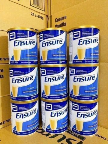 Sữa Bột Ensure Đức 400g Hương Vani - Dinh Dưỡng Tối Ưu Cho Người Lớn, Tăng Cường Sức Khỏe và Hồi Phục Nhanh Chóng