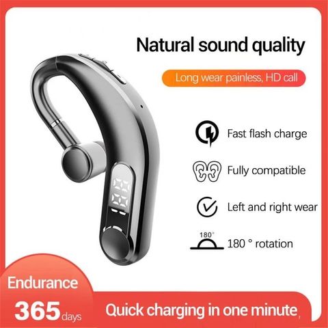 Tai nghe Bluetooth M22 - Khử tiếng ồn cho Lái xe, Shipper, Sale, Pin trâu, Âm thanh Stereo chất lượng cao, Thiết kế Ergonomic, Đen