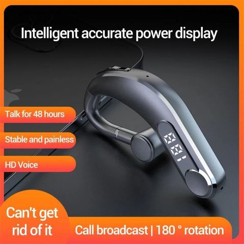 Tai nghe Bluetooth M22 - Khử tiếng ồn cho Lái xe, Shipper, Sale, Pin trâu, Âm thanh Stereo chất lượng cao, Thiết kế Ergonomic, Đen