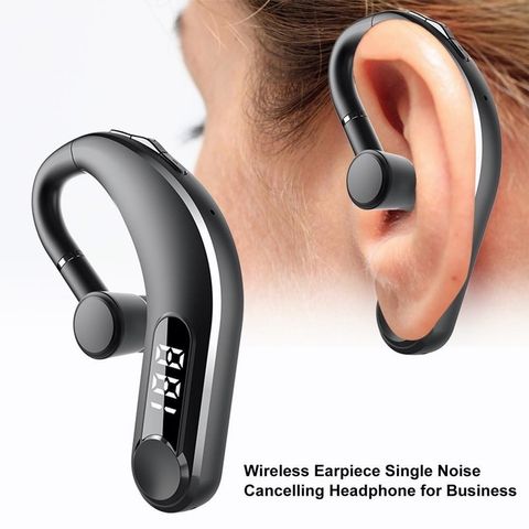 Tai nghe Bluetooth M22 - Khử tiếng ồn cho Lái xe, Shipper, Sale, Pin trâu, Âm thanh Stereo chất lượng cao, Thiết kế Ergonomic, Đen