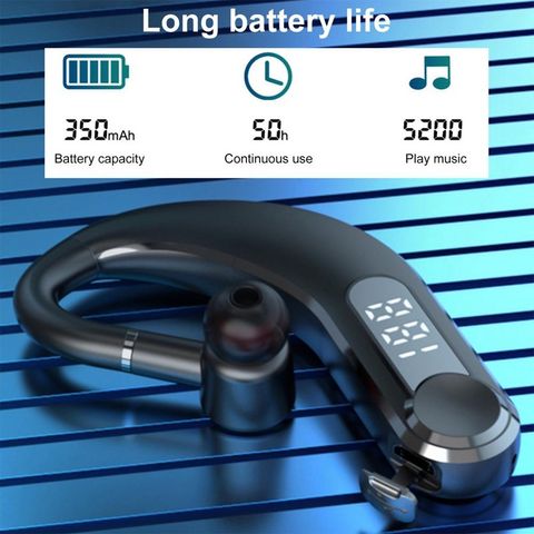 Tai nghe Bluetooth M22 - Khử tiếng ồn cho Lái xe, Shipper, Sale, Pin trâu, Âm thanh Stereo chất lượng cao, Thiết kế Ergonomic, Đen