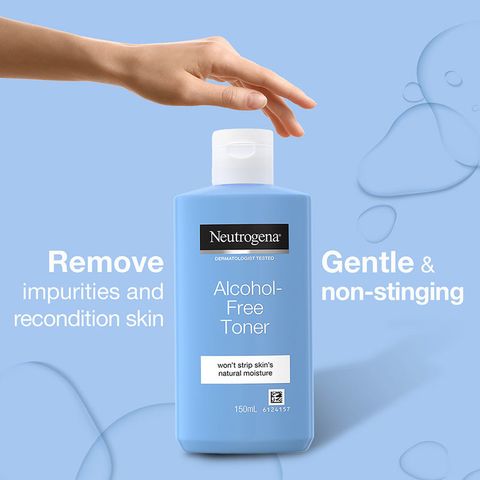 Nước hoa hồng Neutrogena Alcohol-Free Toner không chứa cồn 150ml