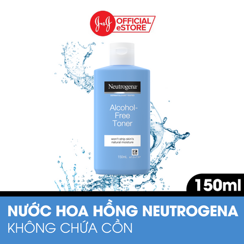 Nước hoa hồng Neutrogena Alcohol-Free Toner không chứa cồn 150ml