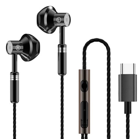 Tai Nghe Nhét Tai A601 Có Dây Type C với Micro - Bass Stereo Hifi Âm Thanh Vòm 9D Cho Gaming và Nghe Nhạc