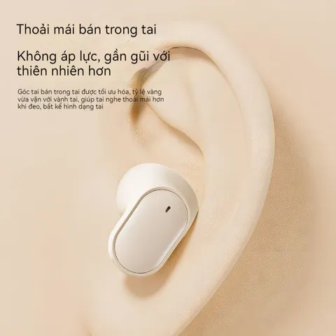 Tai Nghe Nhét Tai Không Dây Hình Hạt Đậu - Bluetooth 5.4, Giảm Tiếng Ồn, Màn Hình Kỹ Thuật Số, Thời Gian Nghe 3-5 Giờ
