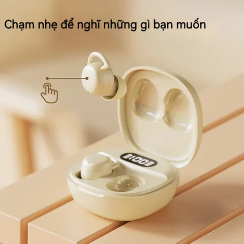 Tai nghe Bluetooth Không Dây X62 - Tai Nghe Ngủ Thể Thao, Giảm Tiếng Ồn, Công Nghệ V5.3, Chất Âm HIFi Stereo 9D, Thiết Kế Nhỏ Gọn