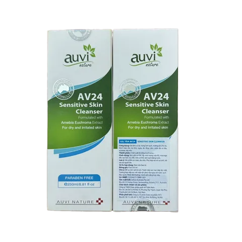 Sữa Tắm Auvi Nature AV24 - Dưỡng Ẩm & Làm Sạch Da Nhạy Cảm, Không Bọt, 250ml - LALISSE AUSTRALIA