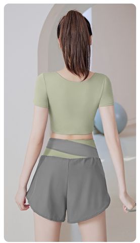 Quần Đùi Lưng Cao Thoáng Khí Nữ - Chất Liệu Spandex Chống Nhăn, Phù Hợp Tập Gym, Yoga, Chạy Bộ - Thời Trang Năng Động