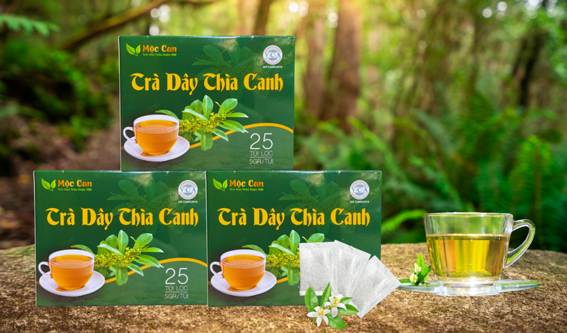 Trà Dây Thìa Canh Mộc Can - Trà Thảo Mộc Hỗ Trợ Tiểu Đường, 125g (25 Túi Lọc) - Sản Phẩm Thảo Dược Tự Nhiên Ở Việt Nam