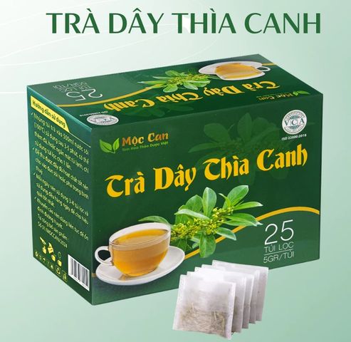 Trà Dây Thìa Canh Mộc Can - Trà Thảo Mộc Hỗ Trợ Tiểu Đường, 125g (25 Túi Lọc) - Sản Phẩm Thảo Dược Tự Nhiên Ở Việt Nam