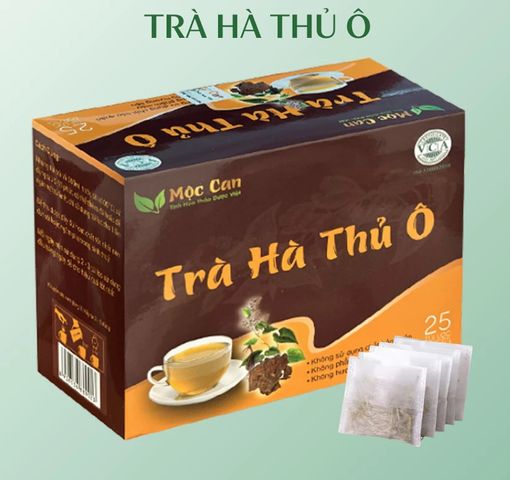 Trà Hà Thủ Ô Mộc Can 62.5g - Hỗ Trợ Lưu Thông Máu, Ngăn Tóc Bạc Sớm - Trà Thảo Mộc Tự Nhiên Dinh Dưỡng