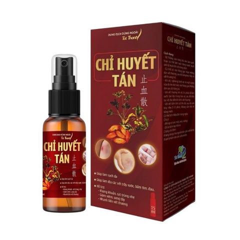 Xịt Chỉ Huyết Tán Tất Thành 15ml - Giúp Làm Sạch Da, Sát Trùng Nhanh, Hỗ Trợ Liền Vết Thương và Giảm Sưng Tấy
