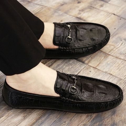 Giày Tây Nam Oxfords Da PU Dập Vân Cá Sấu - Công Sở Đế Cao Su Đúc êm Ái, Chất Lượng Cao Size 38-43 RUNO G31