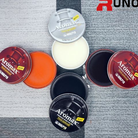 Xi Đánh Giày Aromax Hàn Quốc Chính Hãng - Sáp Bóng Bảo Vệ Da Giày Đen, Nâu, Không Màu, Vàng Bò - Chăm Sóc Giày Da Bền Đẹp