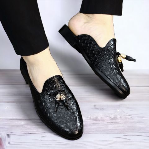Giày lười nam da PU cao cấp - Giày sục chống trơn trượt, kiểu dáng thời thượng, đế cao 3 cm, phù hợp công sở và dạo phố RUNO G2