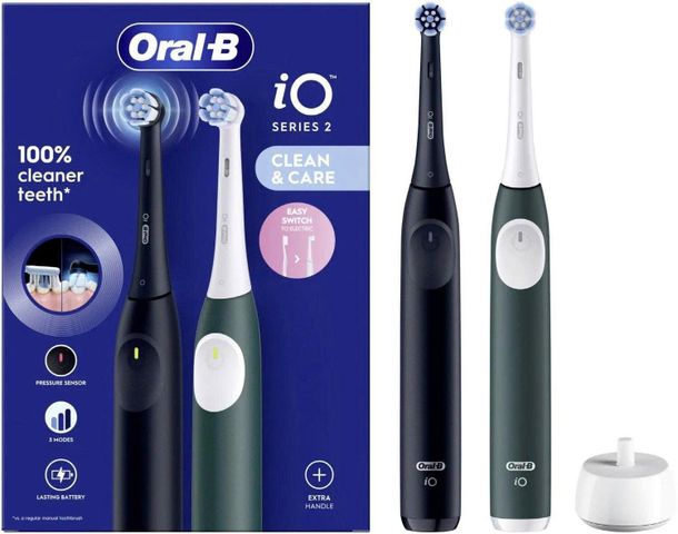 Bàn Chải Đánh Răng Điện Oral-B iO Series 2 - Công Nghệ Làm Sạch Đột Phá, Bảo Vệ Nướu, Dễ Dùng, Sản Phẩm Nha Khoa Được Tin Dùng Toàn Cầu