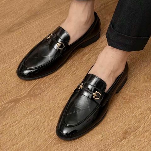 Giày lười nam da PU đen cao cấp RUNO G65 - Giày công sở trẻ trung, đế cao su chống trơn trượt, hoàn hảo cho tiệc cưới và chụp kỷ yếu.