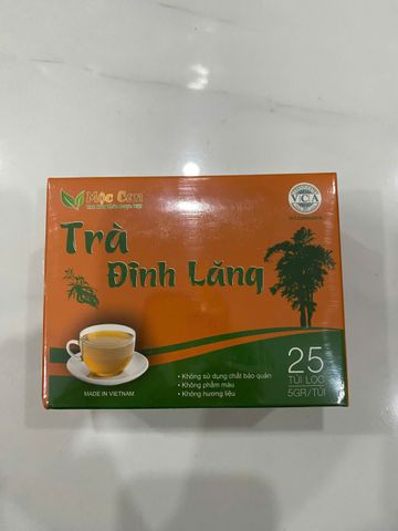 Trà Đinh Lăng Mộc Can 125g - Hỗ Trợ Ngủ Ngon, Giảm Mệt Mỏi - Trà Thảo Mộc Từ Thiên Nhiên, 25 Túi Lọc Hữu Cơ