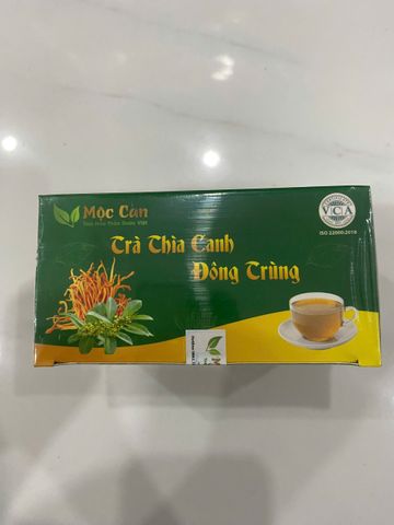 Trà Thìa Canh Đông Trùng Mộc Can - Hỗ Trợ Tiểu Đường và Tăng Cường Đề Kháng - Trà Thảo Mộc Hữu Cơ 25 Gói Lọc