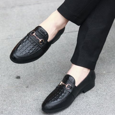 Giày lười da nam cao cấp RUNO G22 - Giày công sở in vân cá sấu, đế cao su mềm êm ái, thời trang cho quý ông.