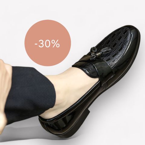 Giày da công sở nam cao cấp đen PU microfiber, đế cao su mềm chống trượt, phong cách lịch lãm - Giày cưới tiện lợi RUNO G26