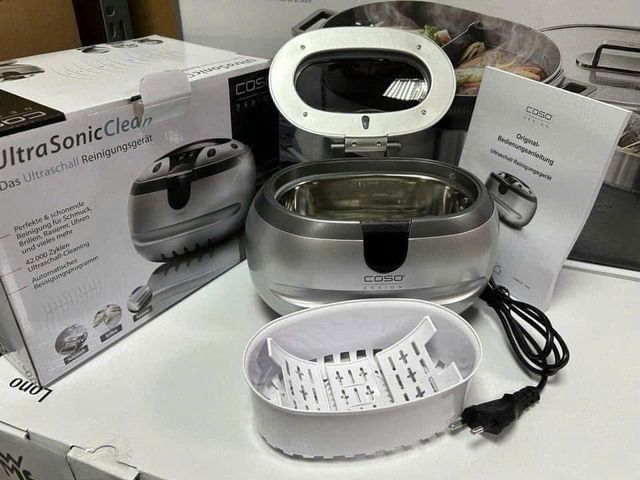 Máy làm sạch đồ trang sức siêu âm CASO UltraSonic Clean 50W 0.6L - Sạch nhanh chóng, phù hợp cho bạc, kính, răng giả