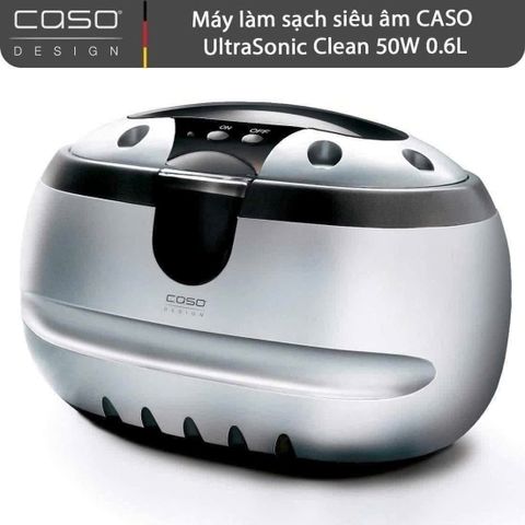Máy làm sạch đồ trang sức siêu âm CASO UltraSonic Clean 50W 0.6L - Sạch nhanh chóng, phù hợp cho bạc, kính, răng giả