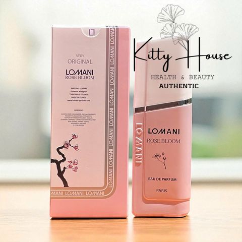 Nước Hoa Nữ Lomani Rose Bloom 100ml - Eau De Parfum Tươi Mát, Sang Trọng, Hương Hoa Nở Rộ, Quà Tặng Hoàn Hảo cho Phụ Nữ