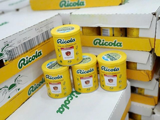 Viên Ngậm Giảm Ho Ricola 250g - Hỗ Trợ Dịu Họng Tự Nhiên, Không Đường, Dễ Dùng Cho Trẻ Em và Người Tiểu Đường