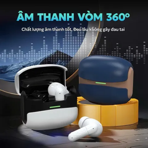 Tai nghe nhét tai không dây Bluetooth X6 PRO TWS V5.4 - Giảm tiếng ồn, Thể thao, Chơi game, Âm nhạc