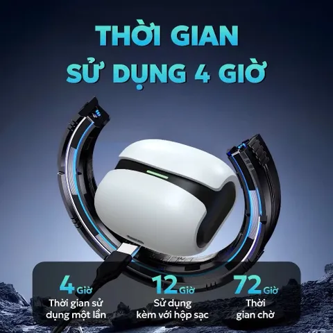 Tai nghe nhét tai không dây Bluetooth X6 PRO TWS V5.4 - Giảm tiếng ồn, Thể thao, Chơi game, Âm nhạc