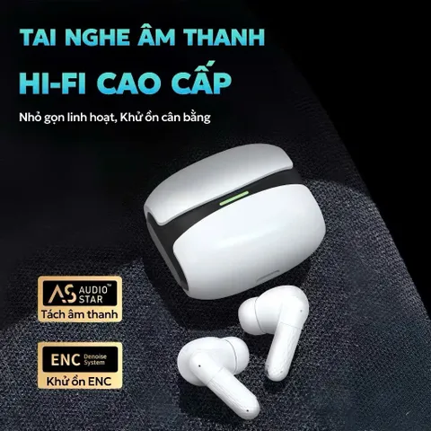 Tai nghe nhét tai không dây Bluetooth X6 PRO TWS V5.4 - Giảm tiếng ồn, Thể thao, Chơi game, Âm nhạc