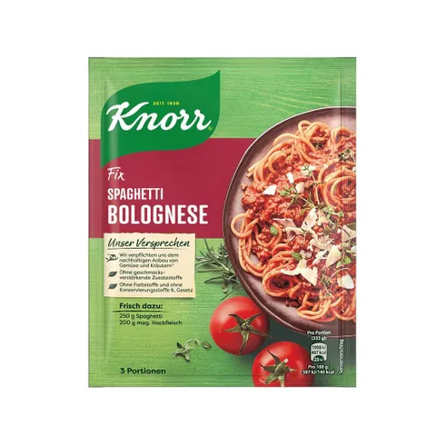 Gia Vị Mỳ Ý Spaghetti Knorr Gói 40g - Dễ Chế Biến và Đậm Chất Bolognese, Hàng Đức Chất Lượng Cao