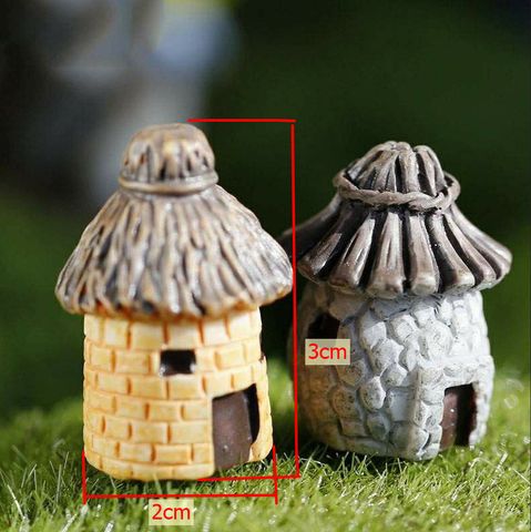 Tiểu Cảnh Nhà Rơm Nông Dân Mini - Phụ Kiện Trang Trí Hồ Cá Cảnh Sinh Động, Tạo Mẫu Terrarium Đẹp, Nhiều Màu Sắc