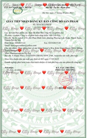 Viên Nhai Nature's Way Kids Smart Bursts DHA 300mg Triple Strength - Hỗ Trợ Phát Triển Não Bộ Cho Trẻ 50 Viên