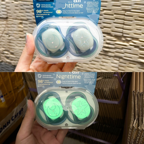 Ty Giả Philips Avent Ultra Air Nighttime Phát Quang Siêu Mềm Dành Cho Bé 6-18M - An Toàn, Chất Liệu Không BPA, Thiết Kế Đối Xứng