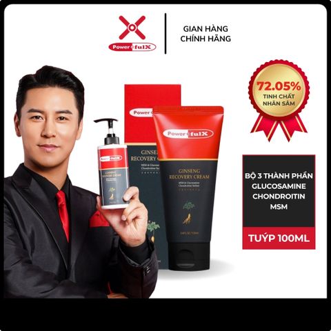 Kem Phục Hồi Powerful-X Ginseng 100ml - Giảm Đau, Hỗ Trợ Phục Hồi Cơ Khớp Từ Nhân Sâm Hàn Quốc, Dưỡng Da Sáng Khỏe