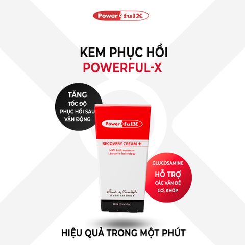 Kem Phục Hồi Powerful-X Recovery Cream+ Hàn Quốc - Combo 10 Gói 2ML Giảm Đau Mỏi và Hỗ Trợ Phục Hồi Cơ Xương Khớp