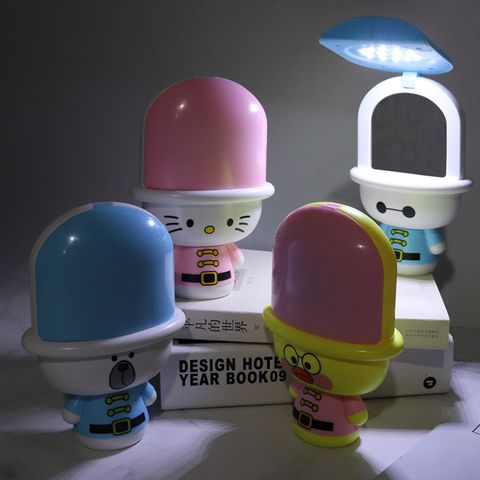Đèn Led Để Bàn Có Gương Hình Thú - Ánh Sáng Chống Mỏi Mắt, Tiện Lợi Cho Học Tập Và Làm Việc, Chất Liệu Bền Đẹp