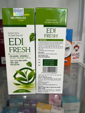 Dung dịch vệ sinh phụ nữ EDI FRESH 100 ML – Bảo vệ vùng kín mỗi ngày