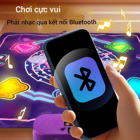 Thảm Nhảy Audition Bluetooth 90x90cm Cho Bé - Đồ Chơi Âm Nhạc Tăng Cường Phát Triển Thể Chất và Kỹ Năng Tư Duy