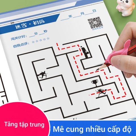 Bộ sách mê cung phát triển tư duy - Tư duy logic cho trẻ từ 3 đến 10 tuổi - Học tập và giải trí sáng tạo